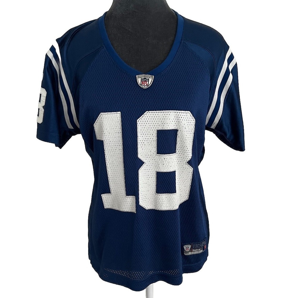 Indianapolis Colts Manning #18 Onfield Reebok Football Jersey Shirt M Womens